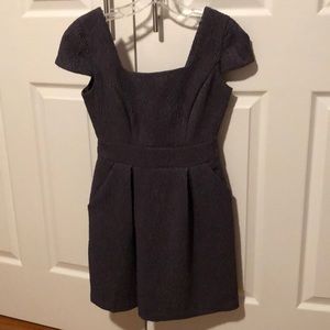 BCBGeneration gray jacquard dress 0